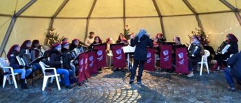 Spieler beim Konzert Weihnachtmarkt Bad Bentheim 2017